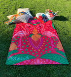 Manta Picnic - Flamencos | Patrón Libélula