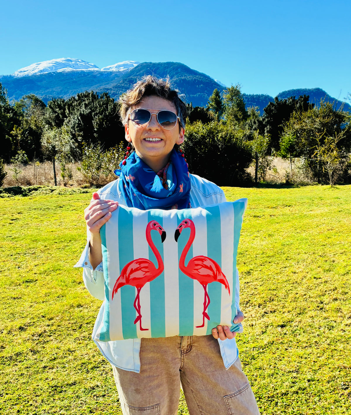 Funda de Cojín - Flamencos