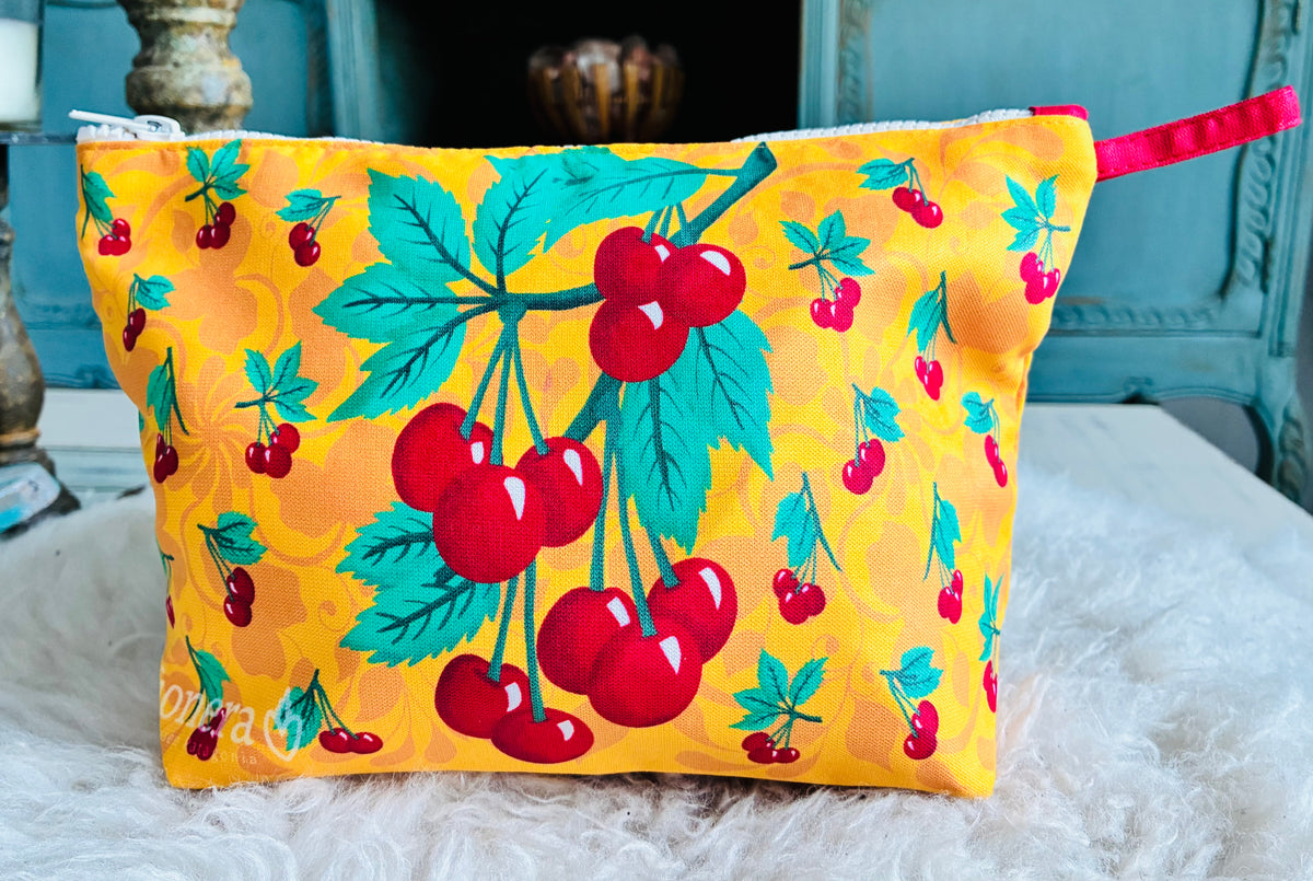 Estuche - Cerezas - Amarillo