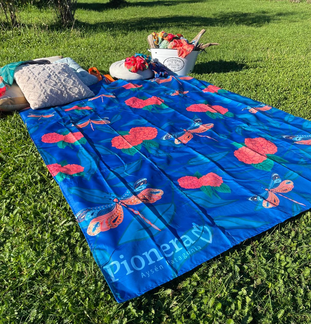 Manta Picnic - Flamencos | Patrón Libélula