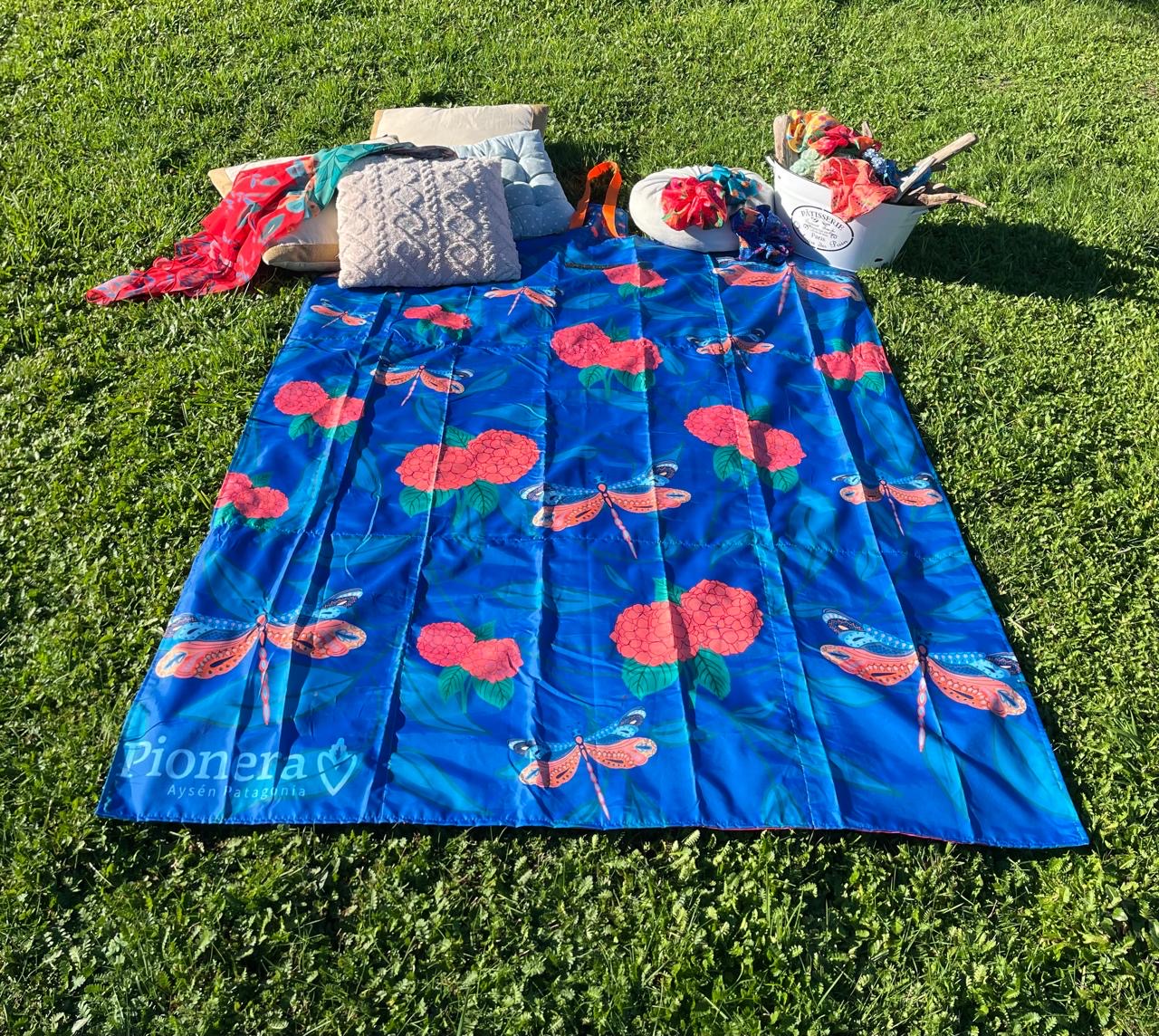 Manta Picnic - Flamencos | Patrón Libélula