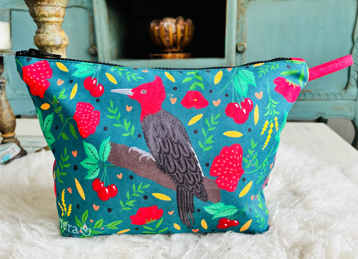 Estuche - Pájaro Carpintero - Verde