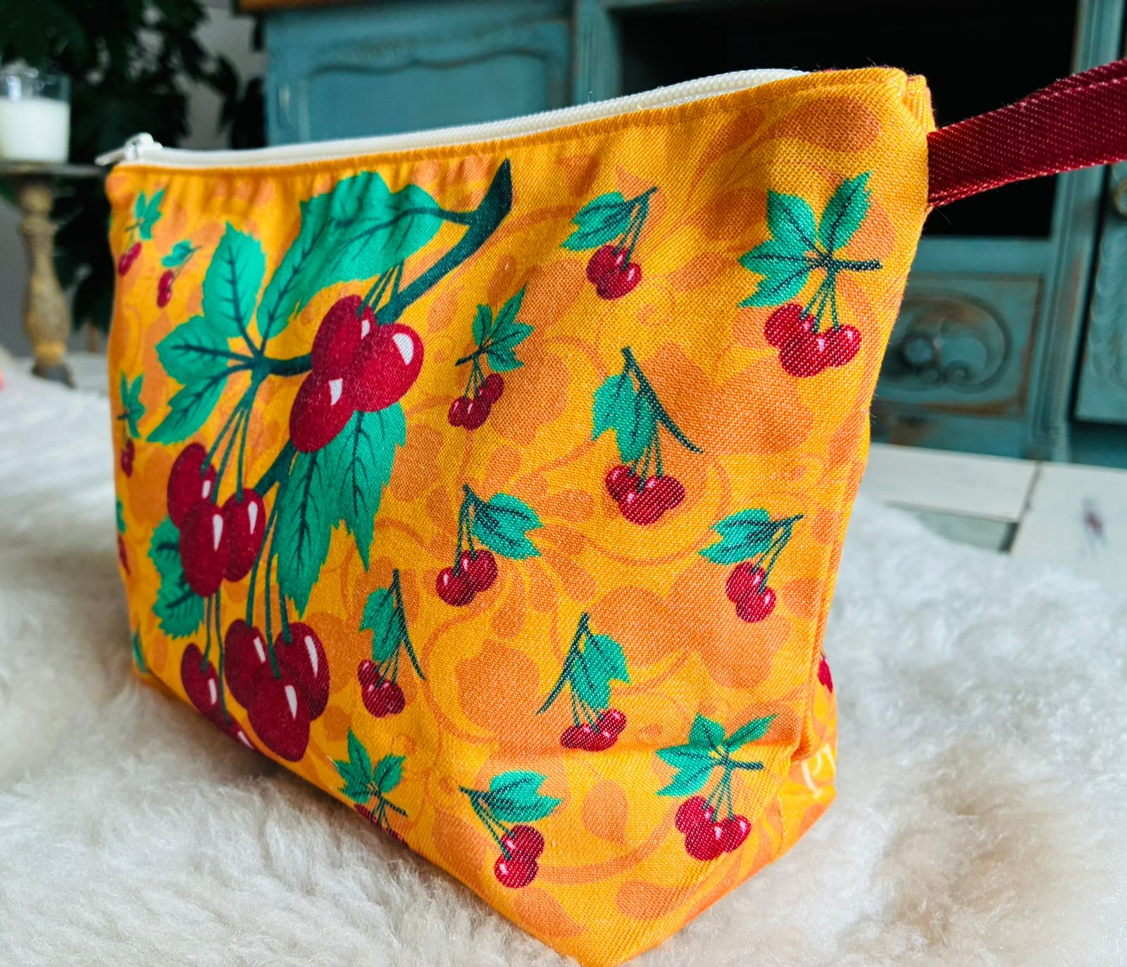 Estuche - Cerezas - Amarillo