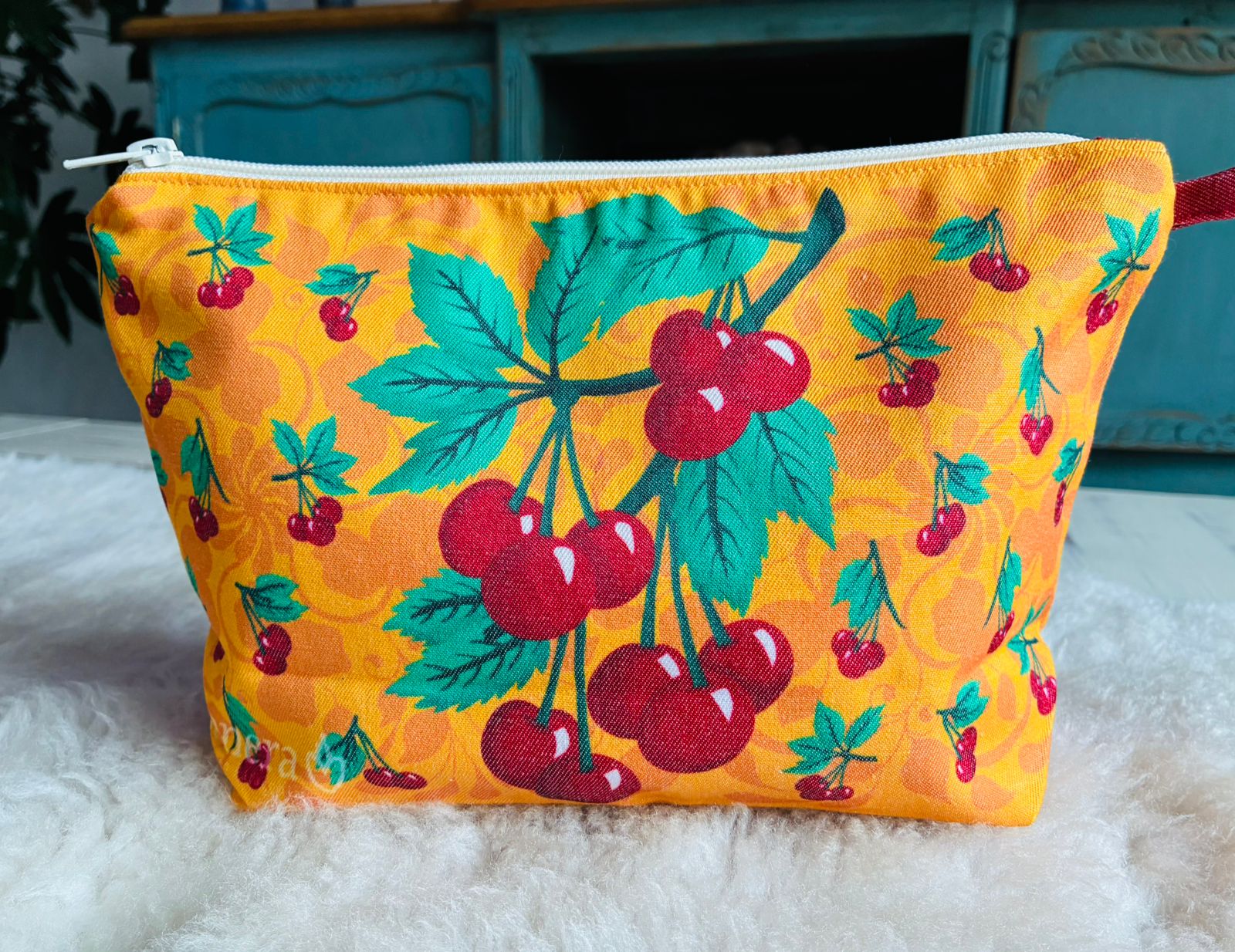 Estuche - Cerezas - Amarillo