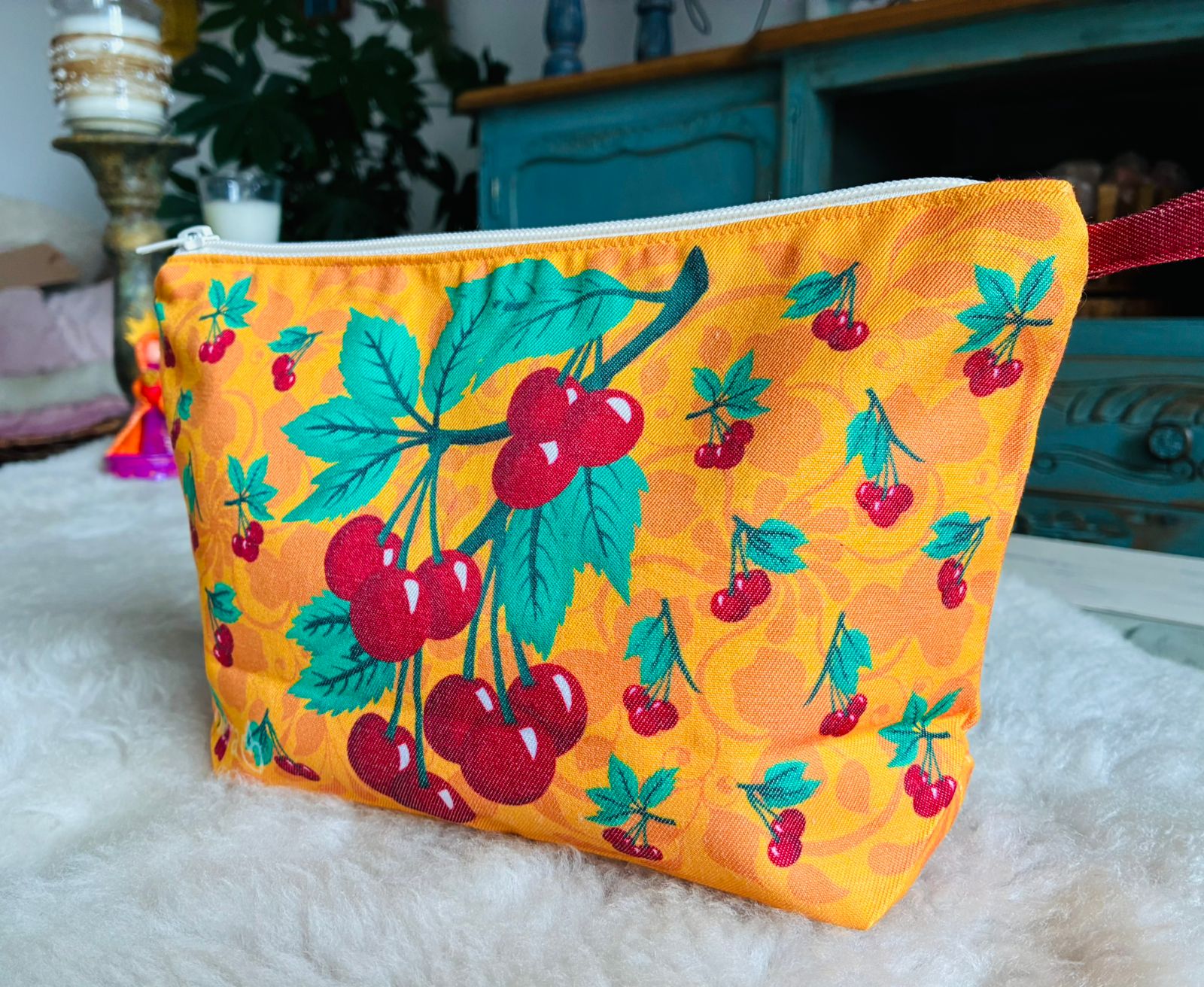 Estuche - Cerezas - Amarillo