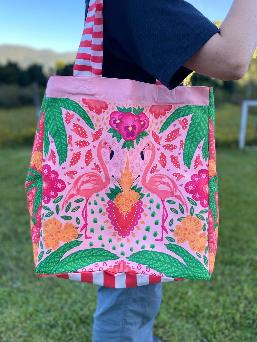 Tote bag - Flamencos (rosa)