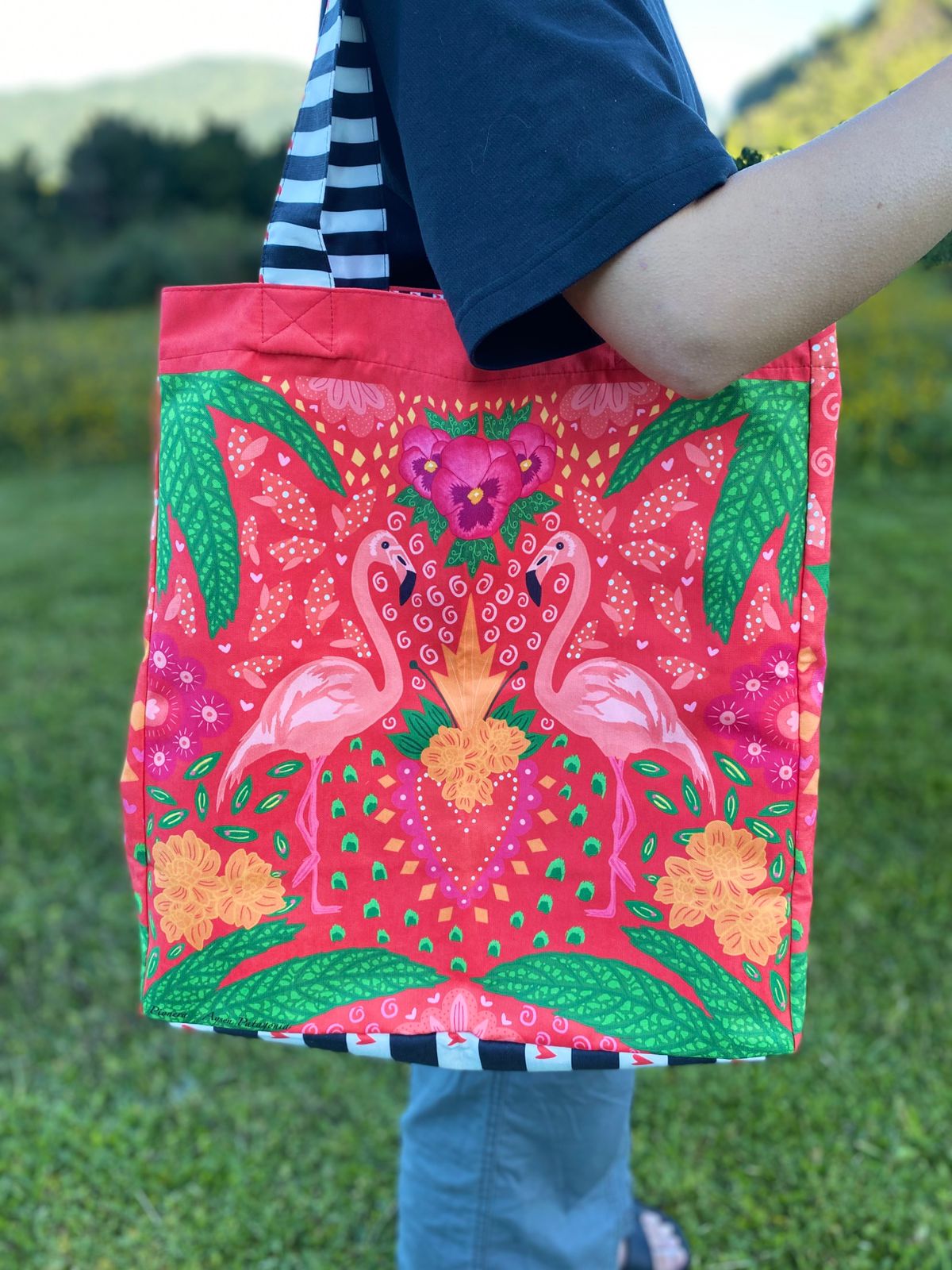 Tote bag - Flamencos (rojo)