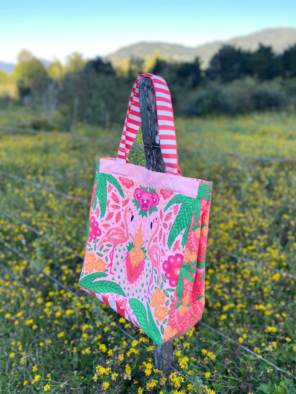 Tote bag - Flamencos (rosa)