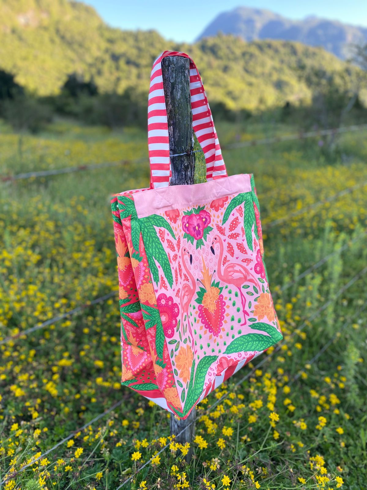 Tote bag - Flamencos (rosa)