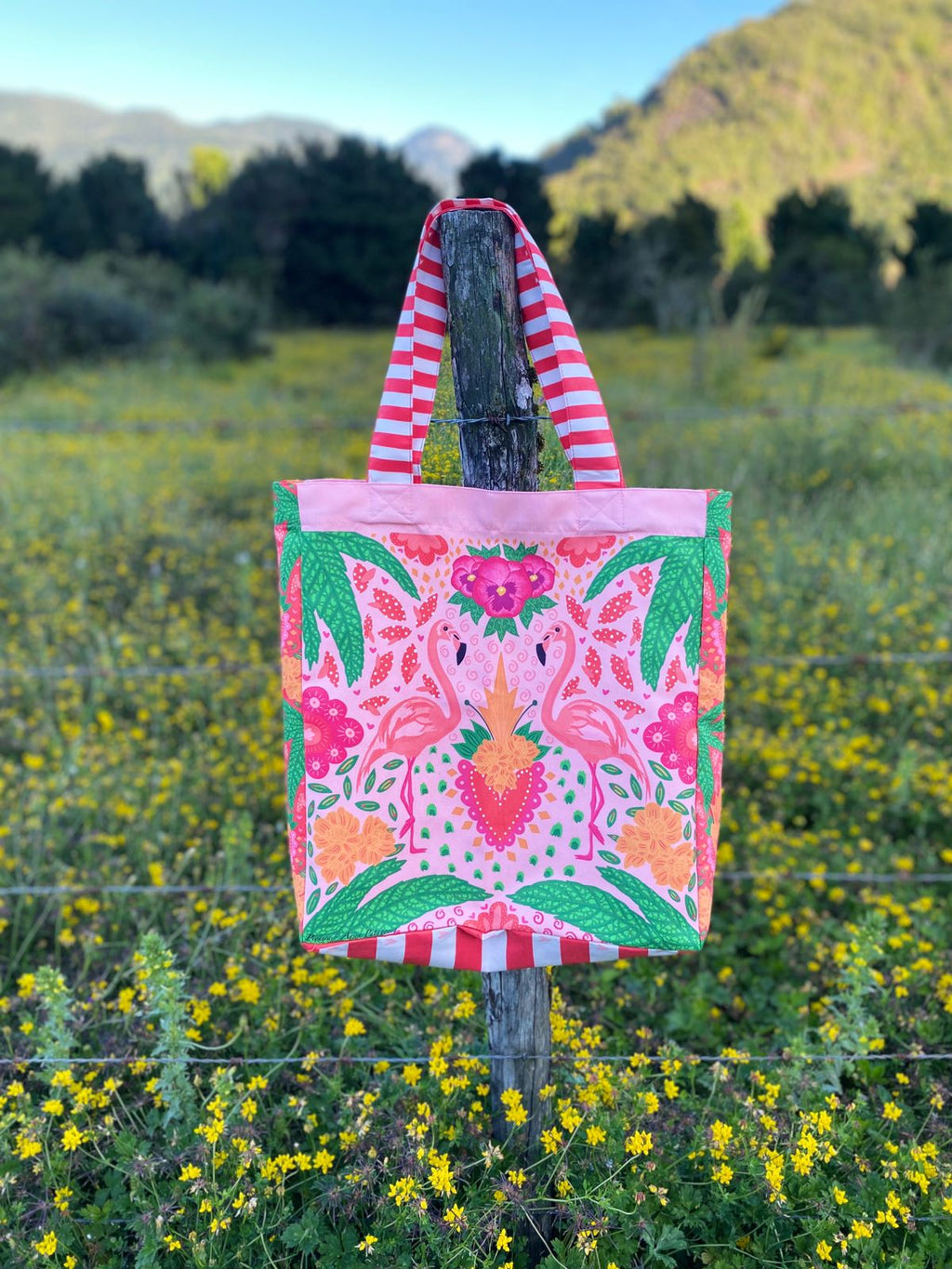 Tote bag - Flamencos (rosa)