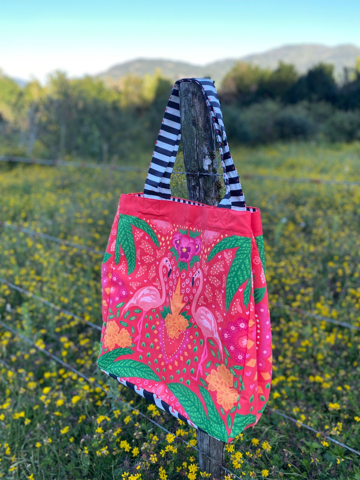 Tote bag - Flamencos (rojo)