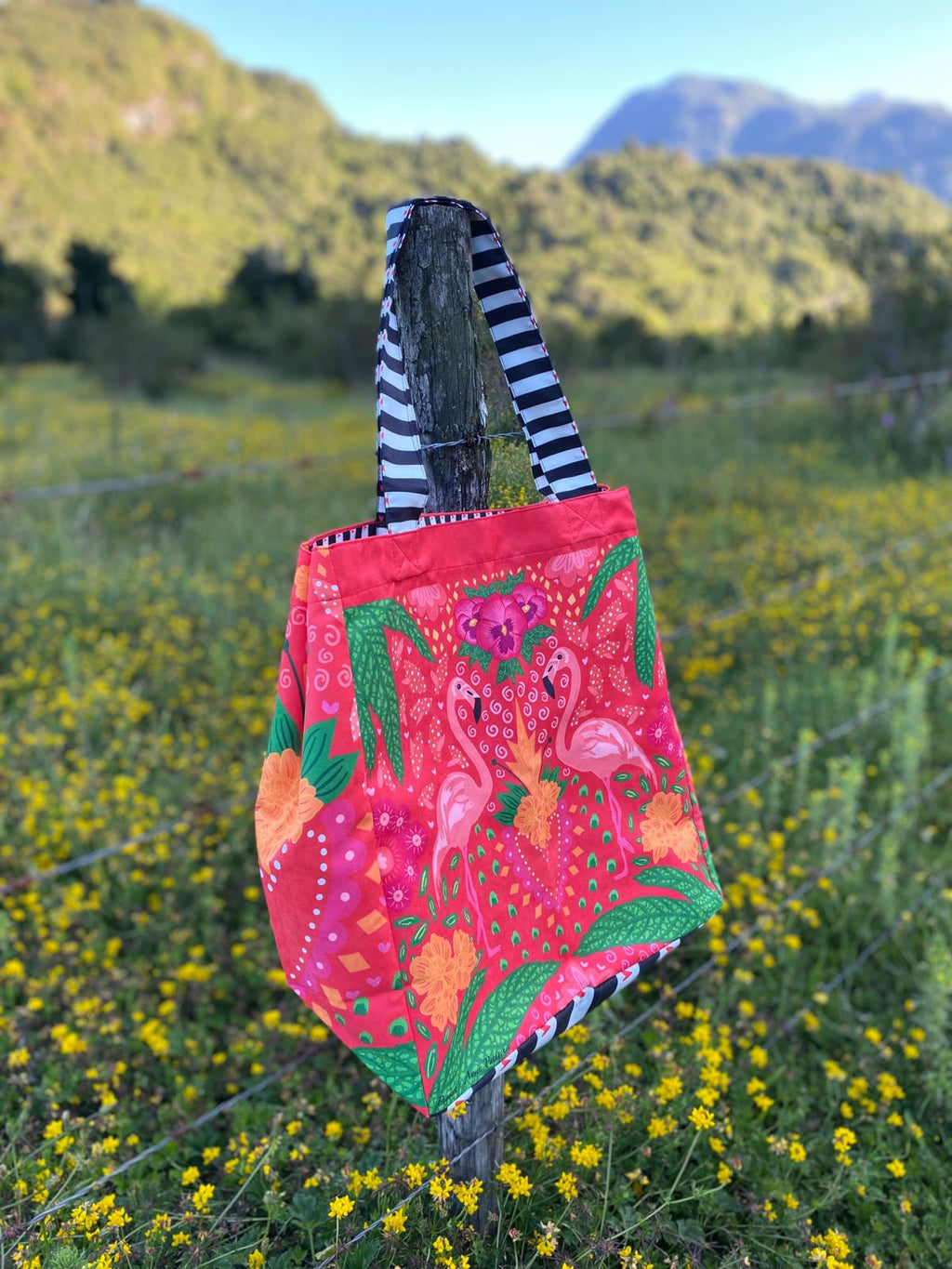 Tote bag - Flamencos (rojo)