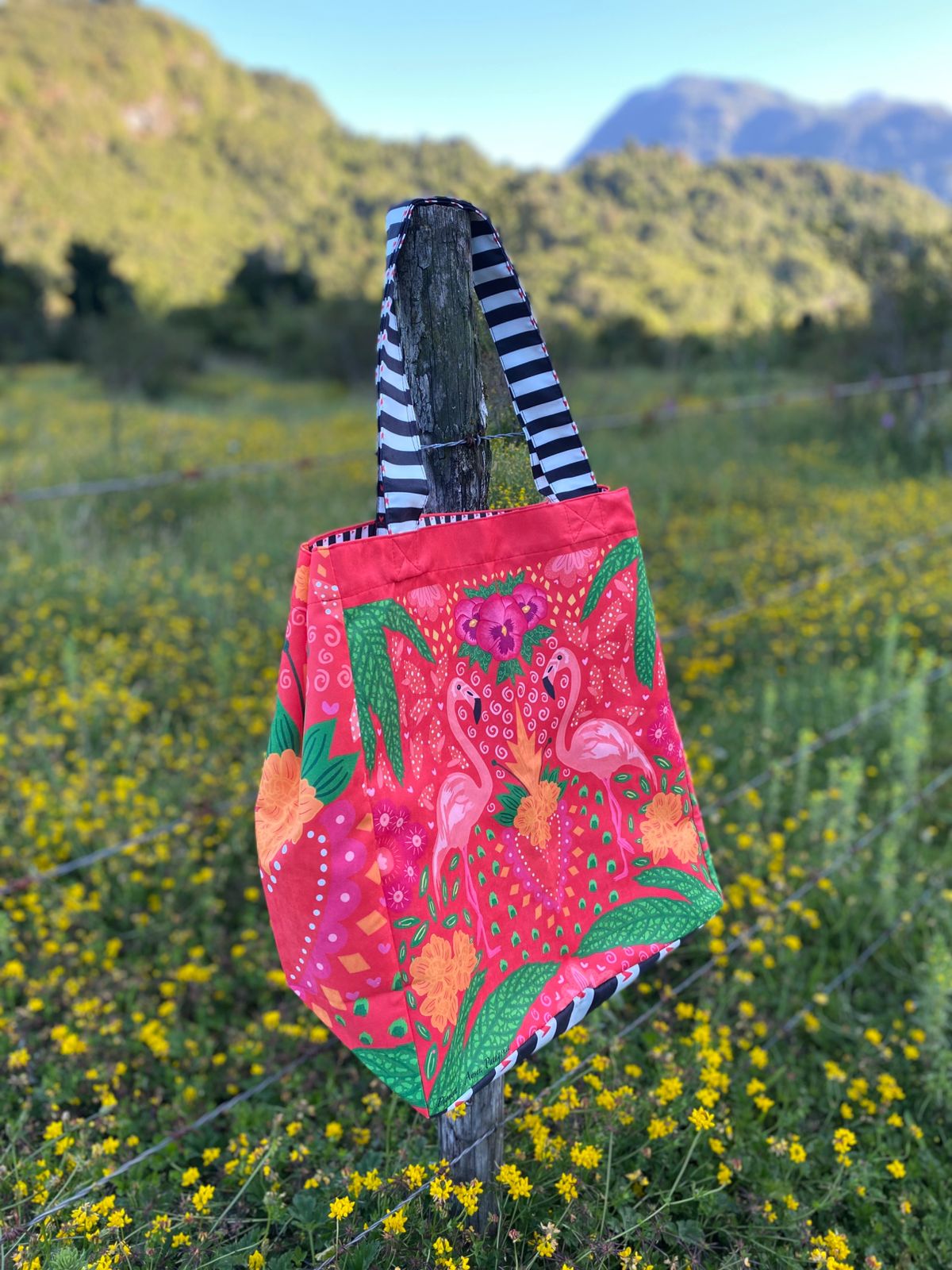 Tote bag - Flamencos (rojo)