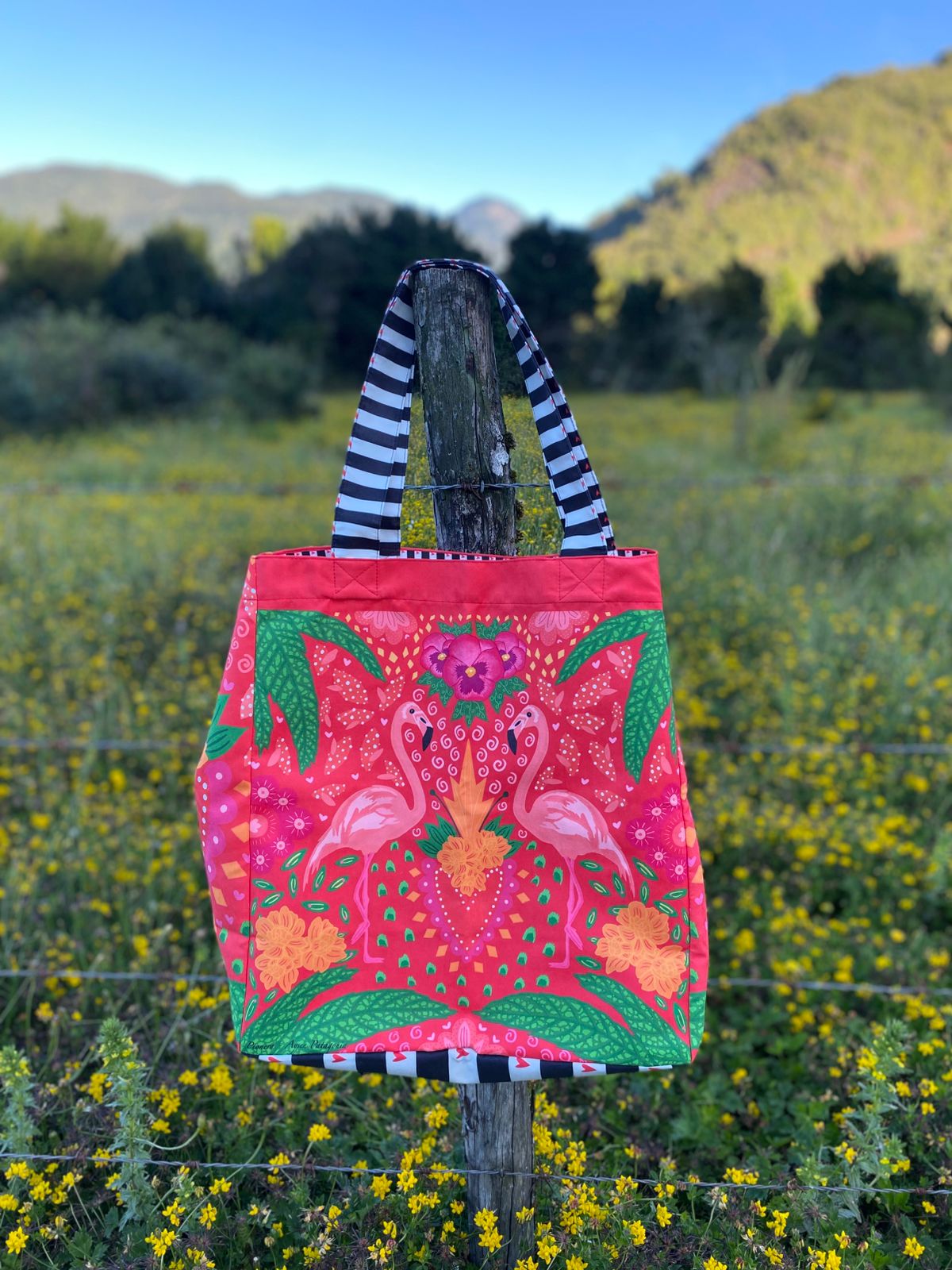 Tote bag - Flamencos (rojo)